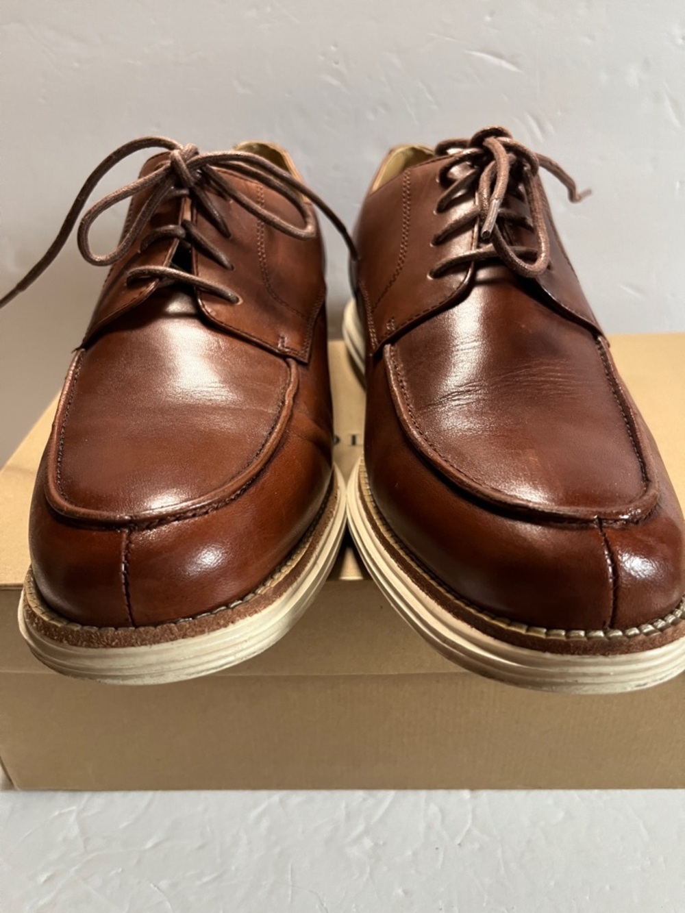 COLE HAAN 2012 Cole Haan LunarGrand Apron Oxford Derby Shoes/Woodbury 10.5M - Picture 3 of 11